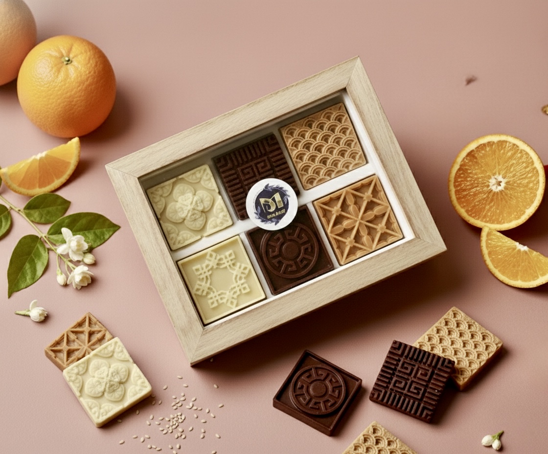12 Chocolate Tile Box